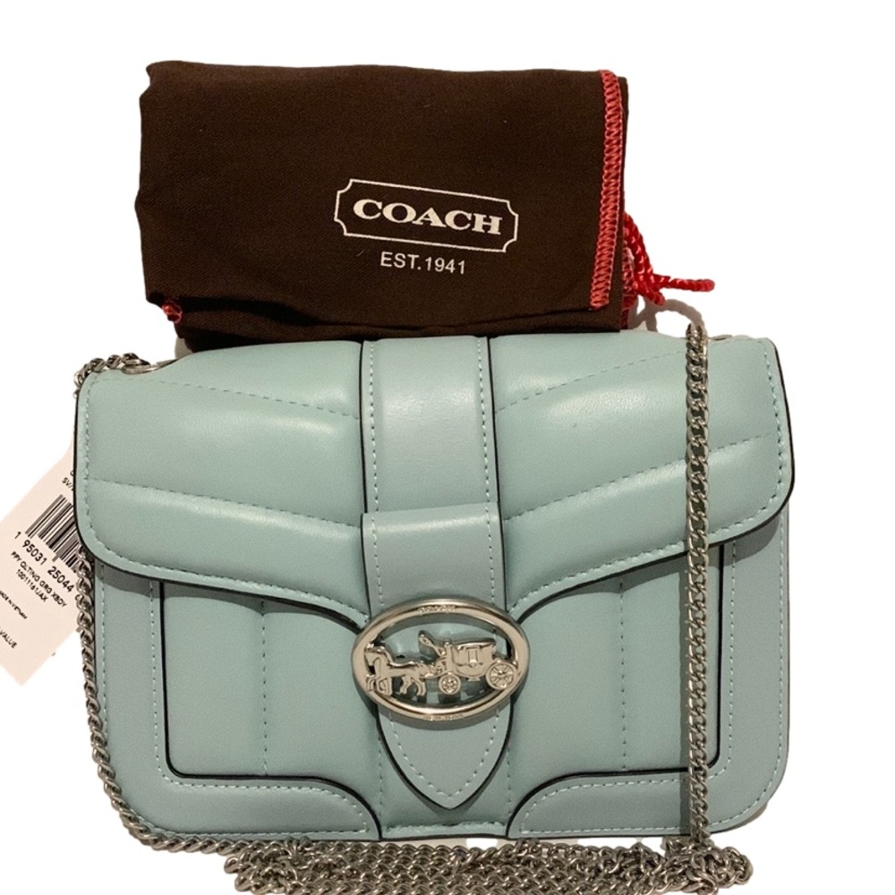 💐COACH C4519 💐 WATERFALL QUILTING GEORGIE CROSSBODY BAG MSRP $398